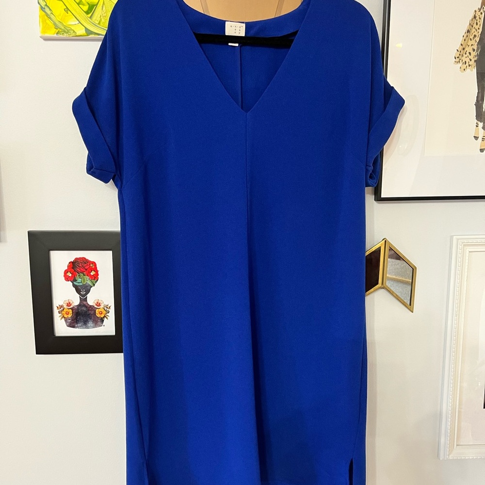 A NEW DAY (target) Royal blue shift dress